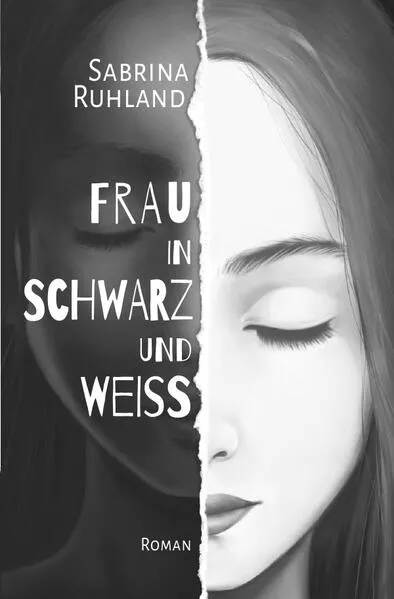 Frau in Schwarz und Weiß