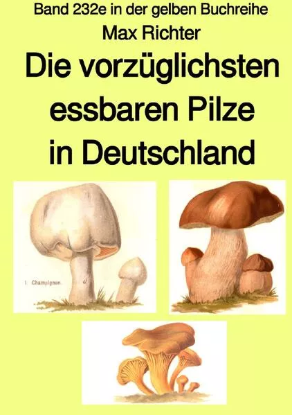 Cover: gelbe Buchreihe / Die vorzüglichsten essbaren Pilze in Deutschland – Band 232e in der gelben Buchreihe – Farbe – bei Jürgen Ruszkowski
