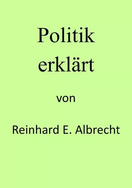 Cover: Politik erklärt