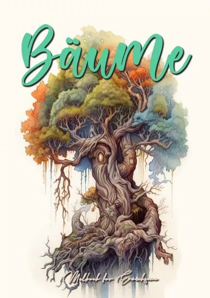 Cover: Bäume Malbuch für Erwachsene Graustufen