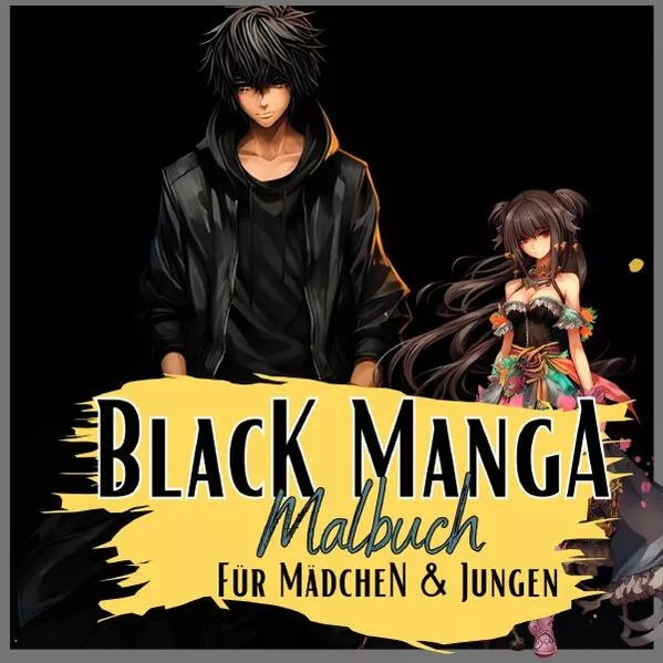 Manga Nation / Black Manga Malbuch.