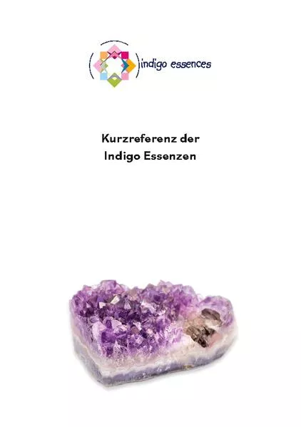 Cover: Kurzreferenz der Indigo Essenzen