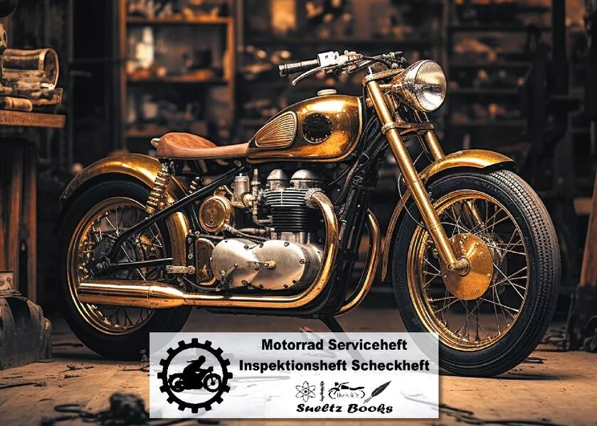 Cover: Motorrad Serviceheft Inspektionsheft Scheckheft