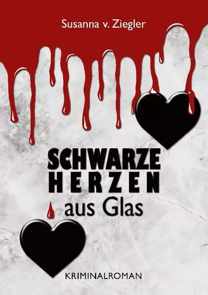 Cover: Schwarze Herzen aus Glas