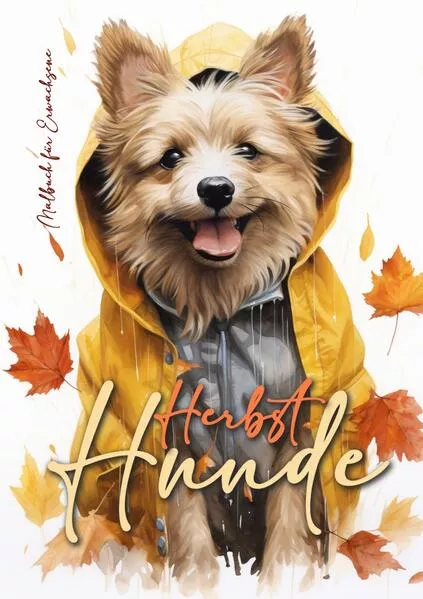 Cover: Herbst Hunde Malbuch für Erwachsene