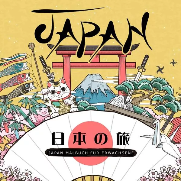 Cover: Japan Malbuch für Erwachsene