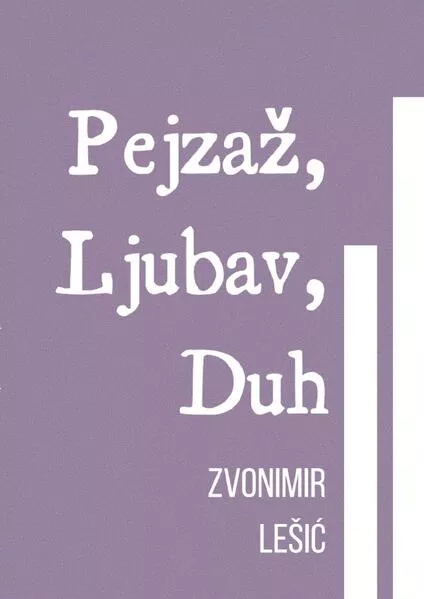 Cover: Pejzaž, Ljubav, Duh
