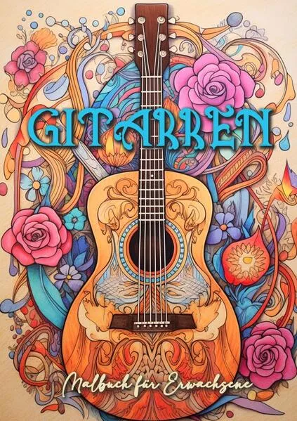 Cover: Gitarren Malbuch für Erwachsene