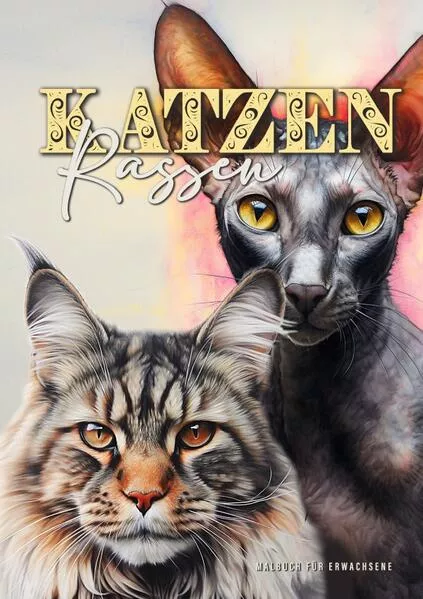 Cover: Katzenrassen Malbuch für Erwachsene