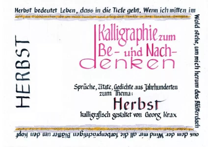 Kalligraphie / Herbst 1