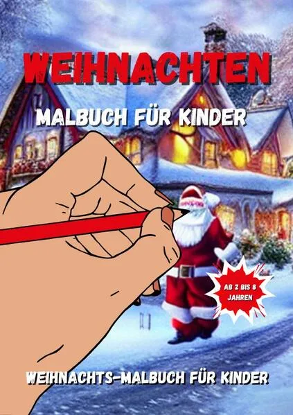 Cover: Coloring Book Christmas / Weihnachten Malbuch für Kinder