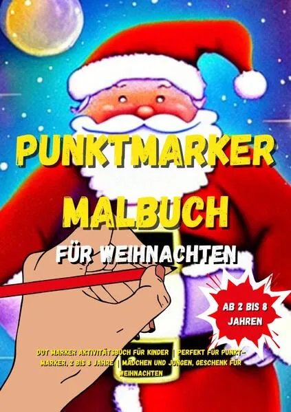 Cover: Coloring Book Christmas / Punktmarker Malbuch für Weihnachten