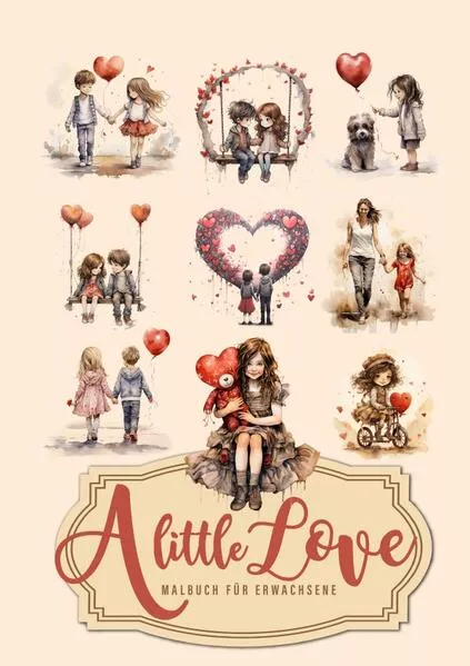Cover: A little Love Malbuch für Erwachsene