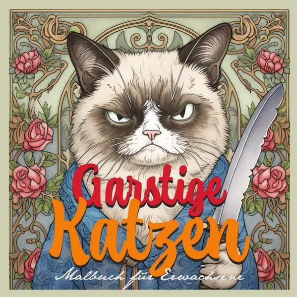 Garstige Katzen Malbuch für Erwachsene Graustufen</a>