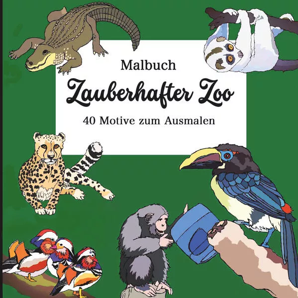 Cover: Malbuch Zauberhafter Zoo