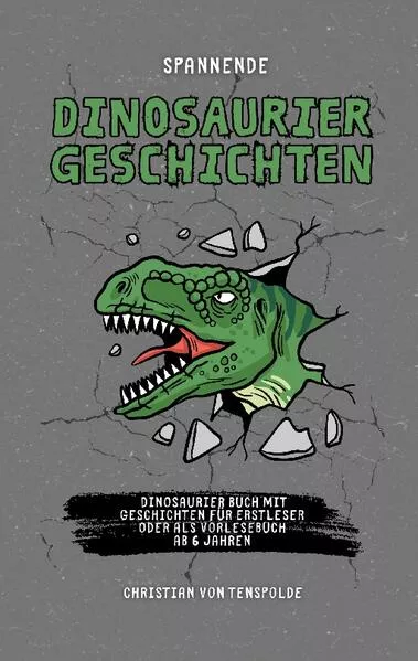 Cover: Spannende Dinosauriergeschichten Dinogeschichten das Dinosaurier Buch mit verschiedenen Geschichten für Erstleser oder als Vorlesebuch ab 6 Jahren