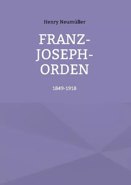 Cover: Franz-Joseph-Orden