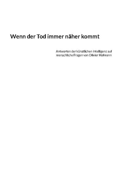 Cover: Wenn der Tod immer näher kommt