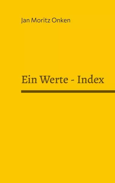 Cover: Ein Werte-Index