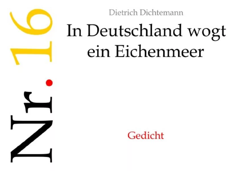 Cover: Sah ein Schwab' viel' Menschlein steh'n / In Deutschland wogt ein Eichenmeer
