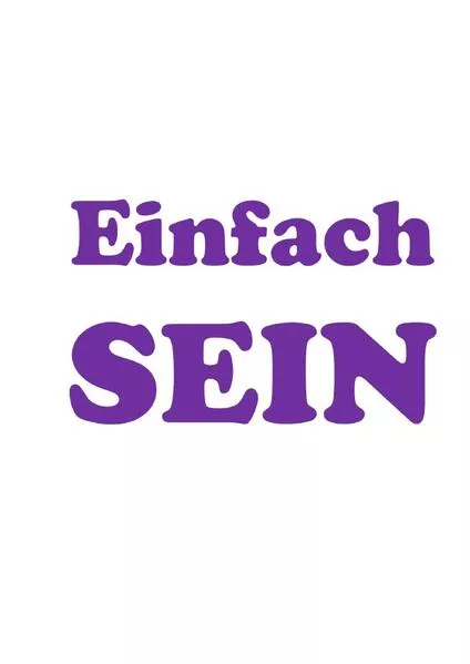 Cover: Einfach SEIN