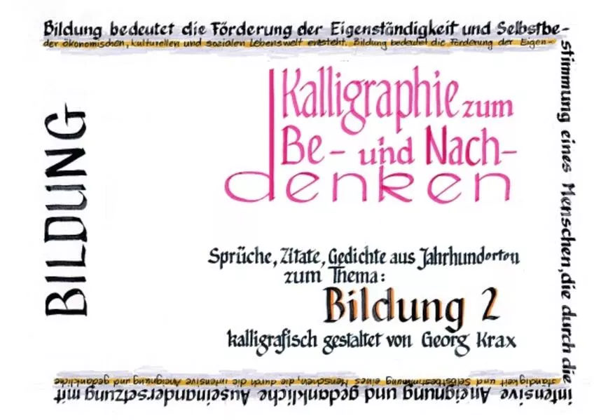 Cover: Kalligraphie / Bildung 2