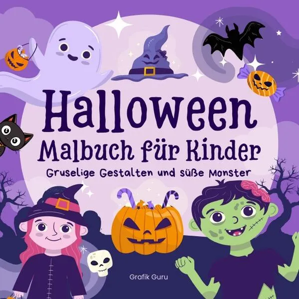 Cover: Halloween Malbuch für Kinder