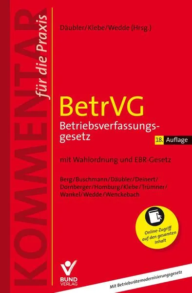 Cover: BetrVG - Betriebsverfassungsgesetz