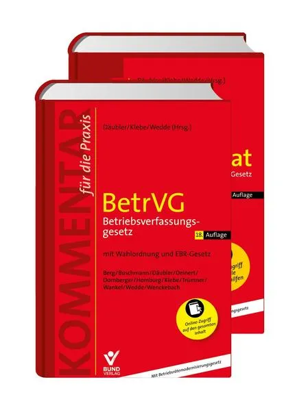 Cover: Kombi-Paket BetrVG (18. Auflage) + Arbeitshilfen (5. Auflage)