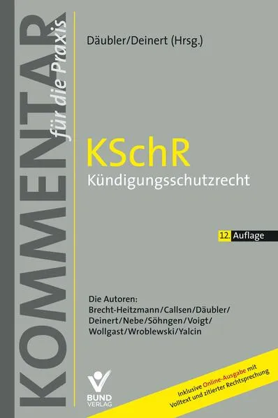 Cover: KSchR - Kündigungsschutzrecht