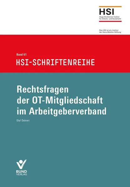Cover: Rechtsfragen der OT-Mitgliedschaft im Arbeitgeberverband