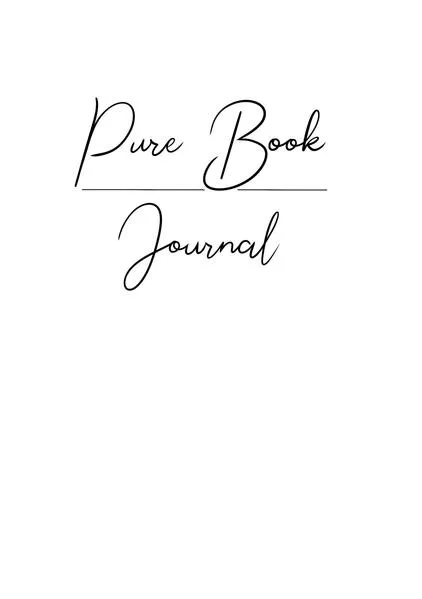 Cover: Pure Book Journal