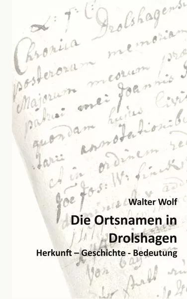 Cover: Die Ortsnamen von Drolshagen