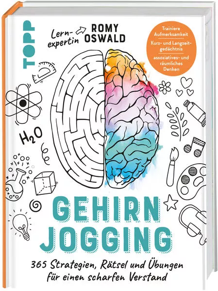 Cover: Gehirnjogging - 365 Strategien, Rätsel und Übungen für einen scharfen Verstand