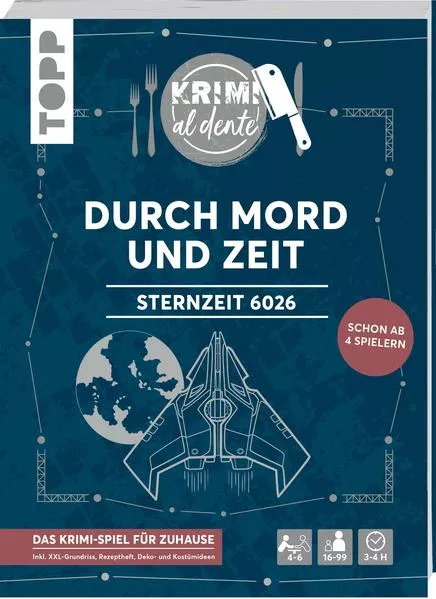 Cover: Krimi al dente: Sternzeit 6026 – Durch Mord und Zeit