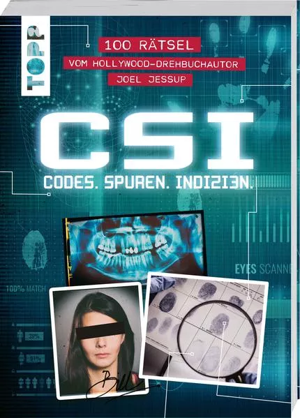 Cover: CSI: Codes, Spuren, Indizien – Rätselbuch für Fans von Crime und Forensik