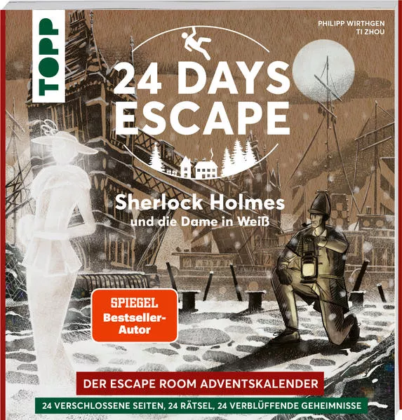 Cover: 24 DAYS ESCAPE – Der Escape Room Adventskalender: Sherlock Holmes und die Dame in Weiß