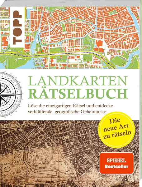 Cover: Landkarten Rätselbuch - die Rätselinnovation. SPIEGEL Bestseller