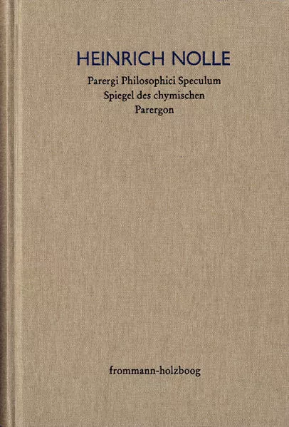Cover: Parergi Philosophici Speculum. Spiegel des chymischen Parergon (1623)