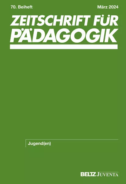 Cover: Zeitschrift für Pädagogik 70.Beiheft 2024: Jugend(en)