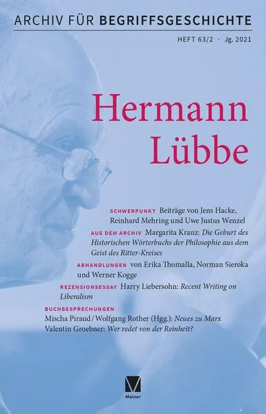 Archiv für Begriffsgeschichte. Band 63,2 Schwerpunkt: Hermann Lübbe</a>
