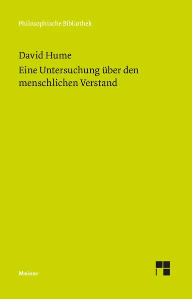 Cover: Eine Untersuchung über den menschlichen Verstand