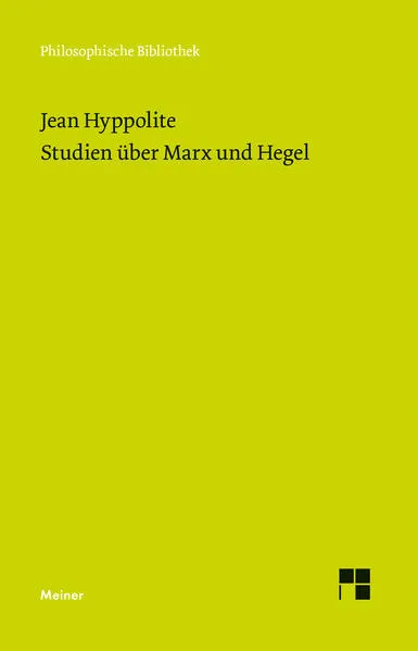 Cover: Studien über Marx und Hegel