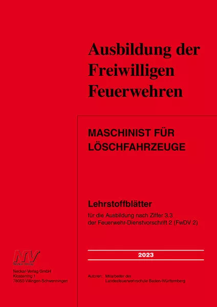 Cover: Maschinist für Löschfahrzeuge (E-Book)
