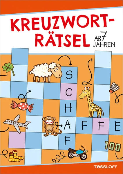 Kreuzworträtsel ab 7 Jahren (Rot/Schaf)