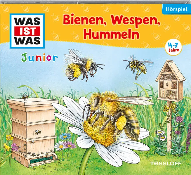 Cover: WAS IST WAS Junior Hörspiel. Bienen, Wespen, Hummeln