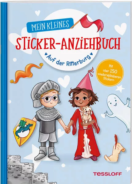 Cover: Mein kleines Sticker-Anziehbuch. Auf der Ritterburg