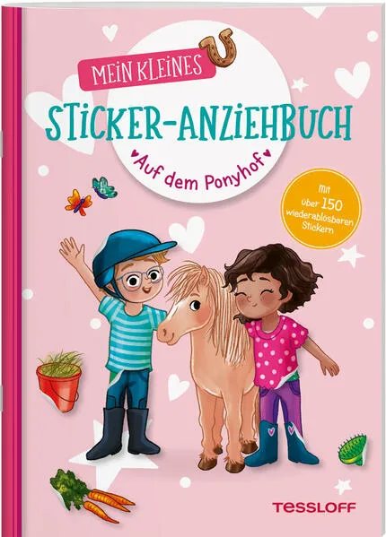 Cover: Mein kleines Sticker-Anziehbuch. Auf dem Ponyhof