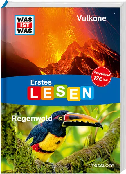 Cover: WAS IST WAS Erstes Lesen Doppelband 3.Vulkane/Regenwald
