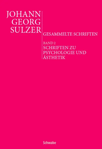 Cover: Schriften zu Psychologie und Ästhetik